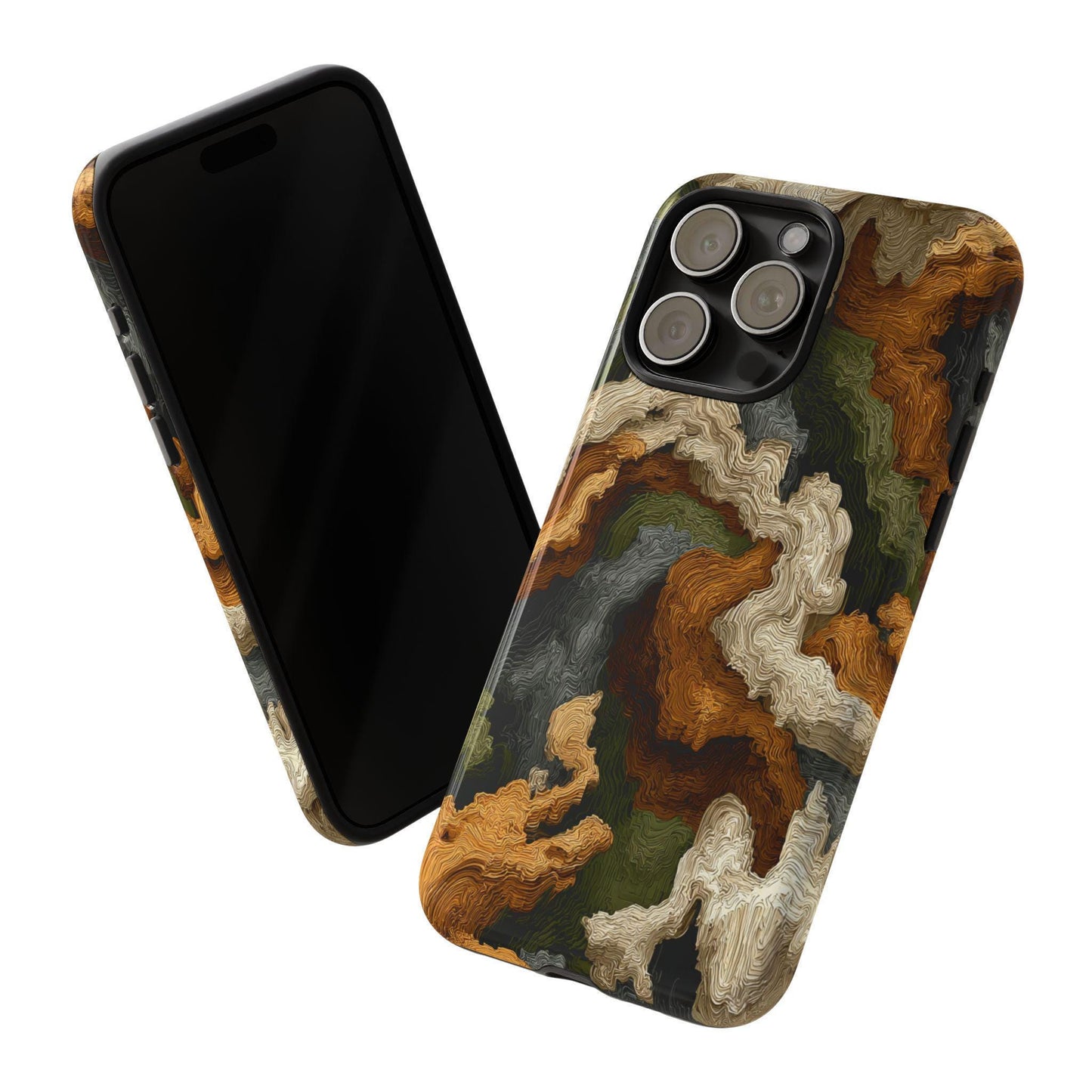 Earth Topography Camo Green Brown