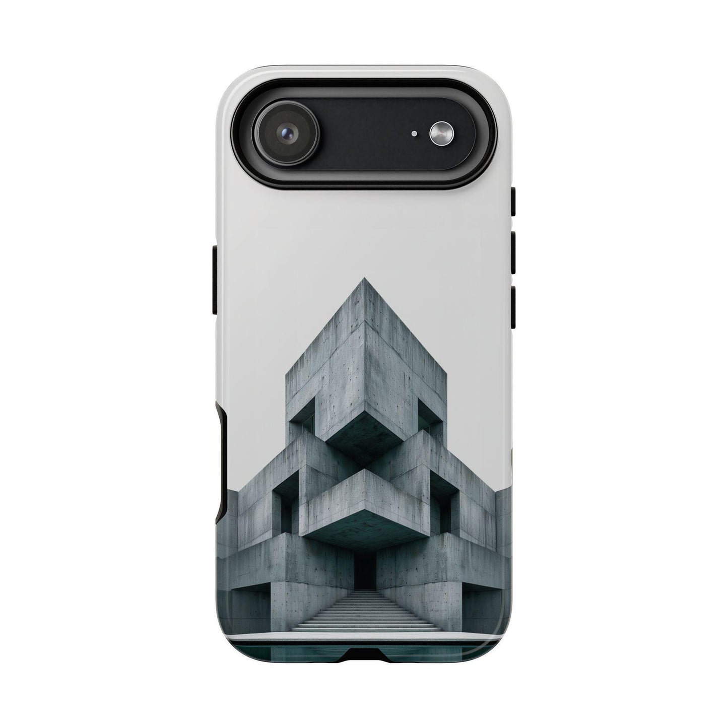 Brutalist Block Architecture Building