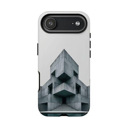 Brutalist Block Architecture Building