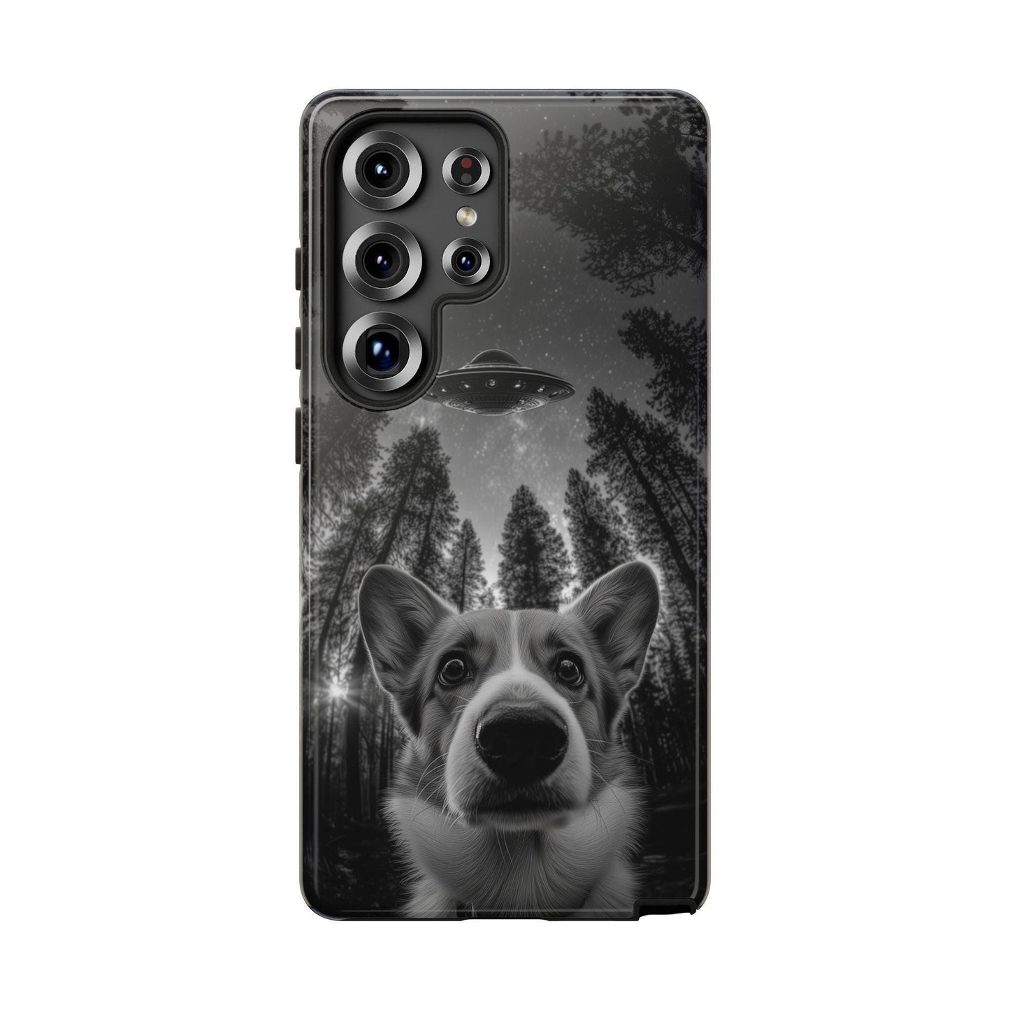 Corgi Dog UFO Alien Spaceship