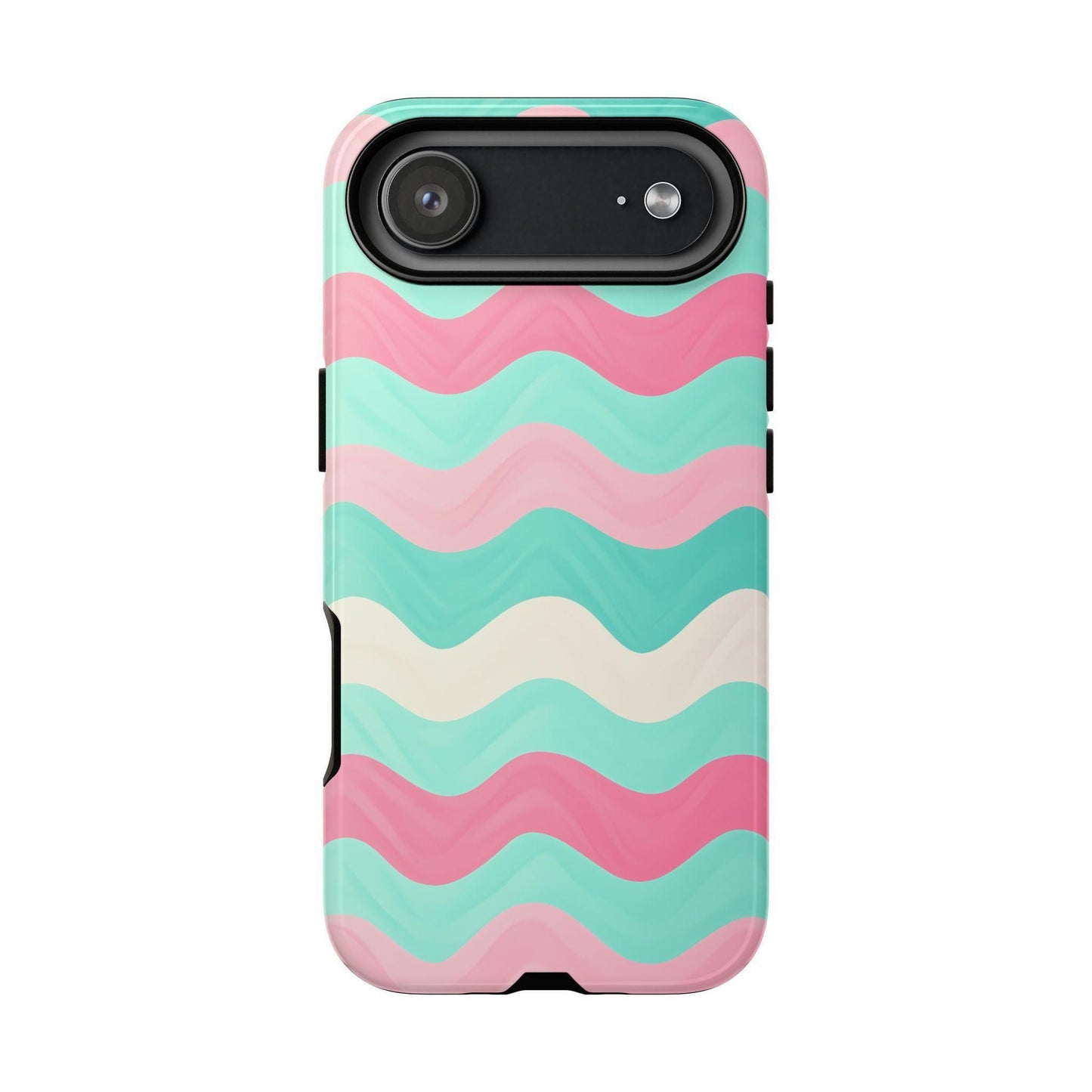 Zig Zag Pink Mint Lines