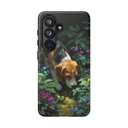 Beagle Dog Flower Garden
