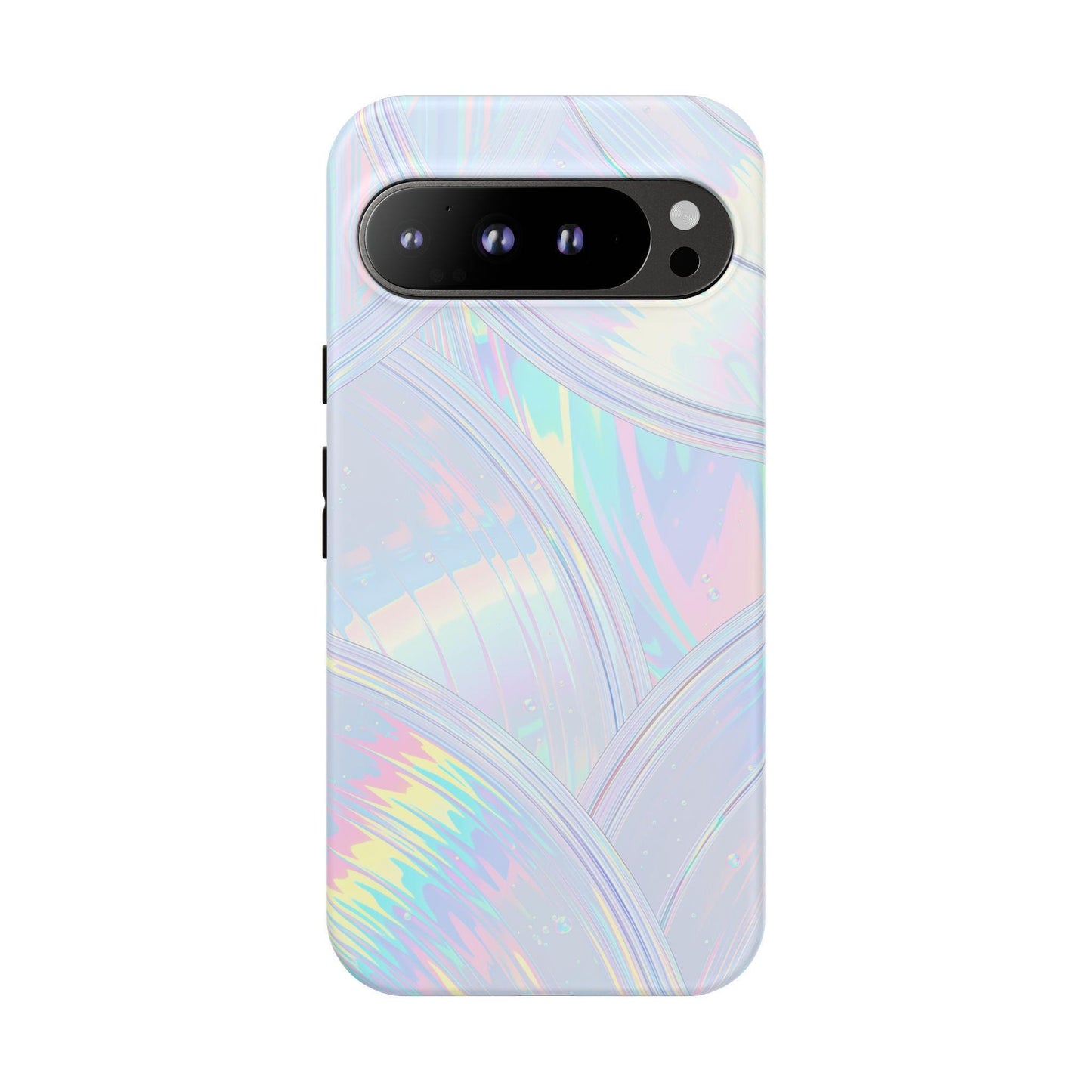 Pastel Curves Iridescent Discs