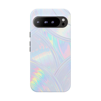 Pastel Curves Iridescent Discs