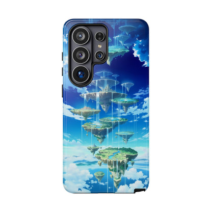 Floating Islands Waterfall Endless Sky