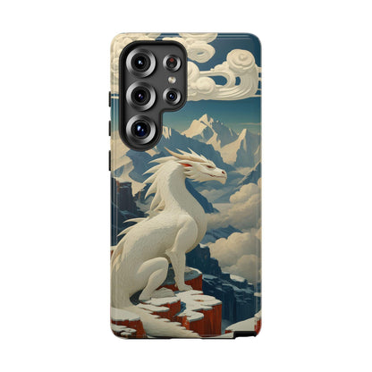 Ice White Dragon Blizzard Mountains