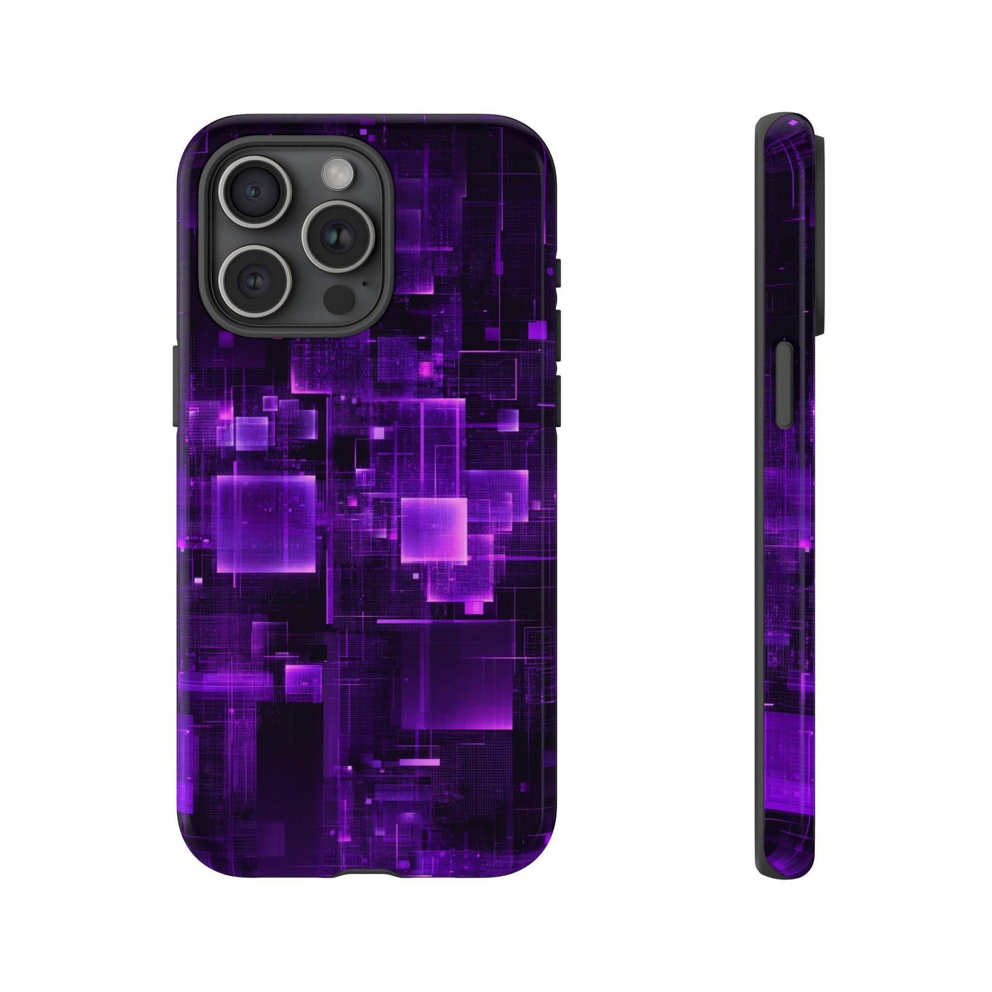 Violet Void Digital Pulse Pattern