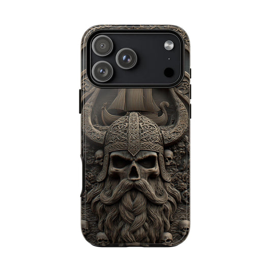Viking Skull Horn Helmet Emblem