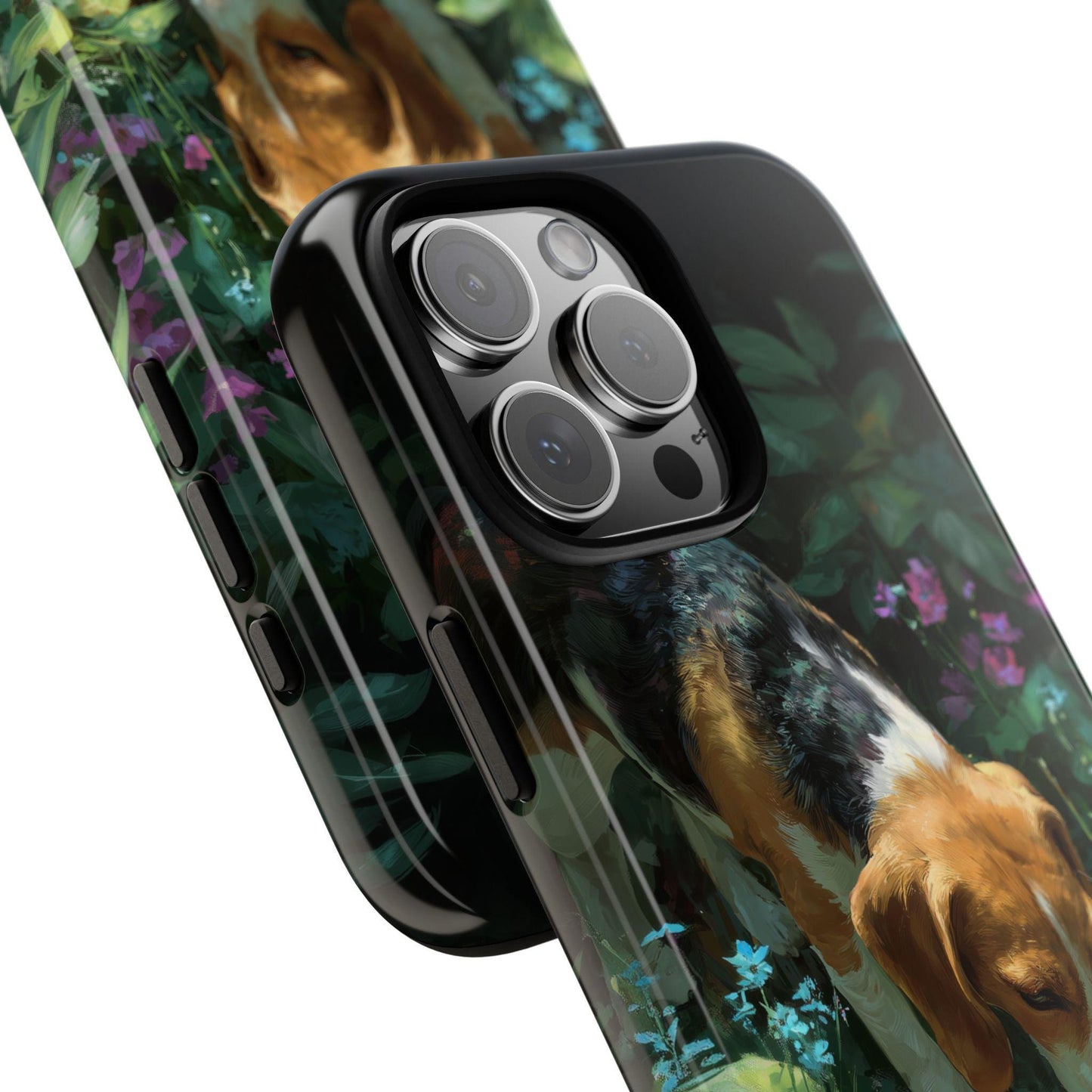 Beagle Dog Flower Garden