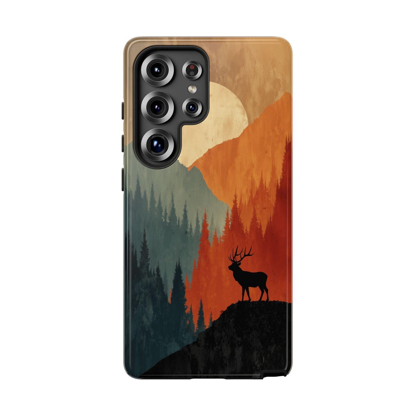 Deer Stag Abstract Forest