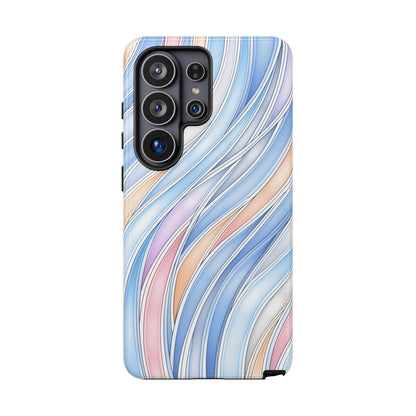 Gradient Wavy Ribbons Abstract Curves