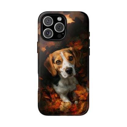 Autumn Leaves Beagle Doggy