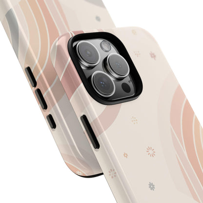 Retro Arcs Pastel Beige Coral