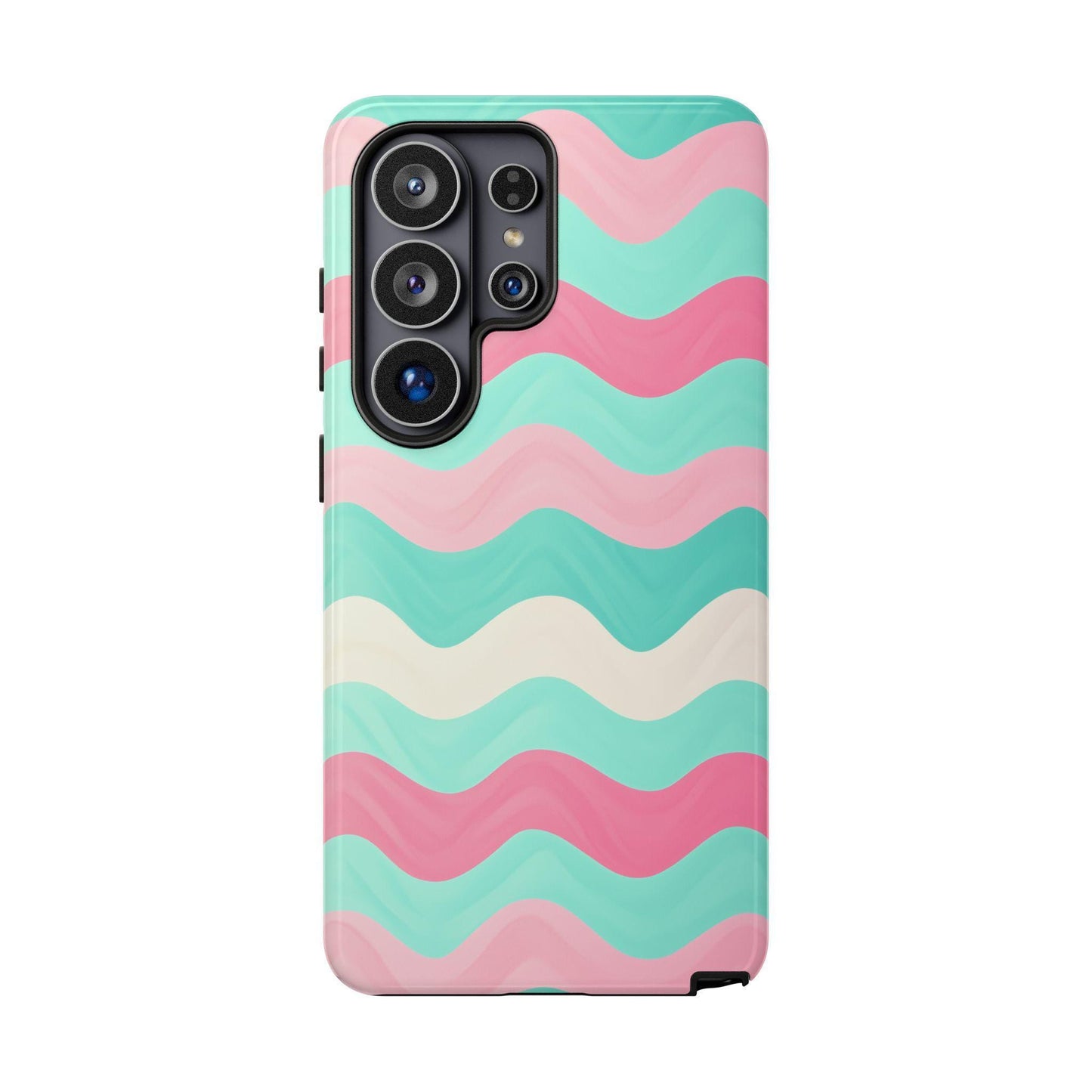 Zig Zag Pink Mint Lines