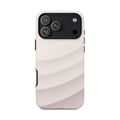 Pastel White Minimalist Curves