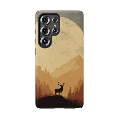 Stag Deer Silhouette Rustic Wilderness