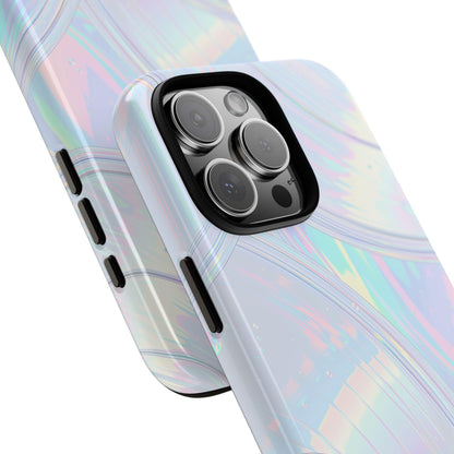 Pastel Curves Iridescent Discs