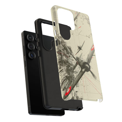 World War 2 Dogfight Plane Abstract