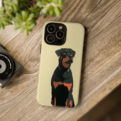 Rottweiler Dog Minimalist Vector