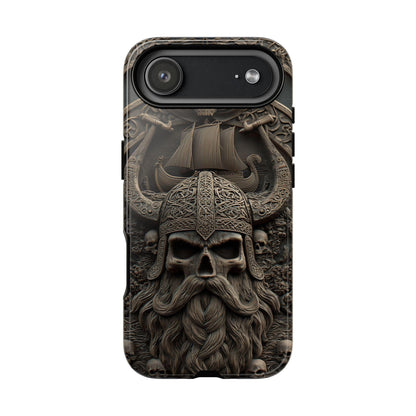 Viking Skull Horn Helmet Emblem