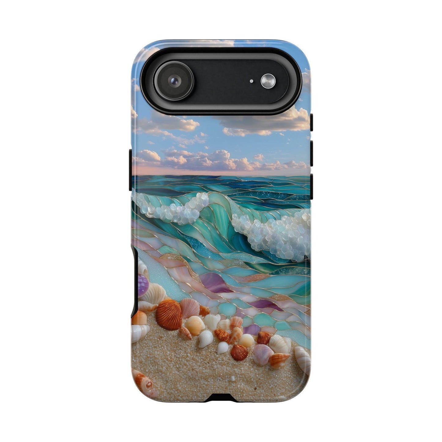 Serene Ocean Shoreline Beach Shells