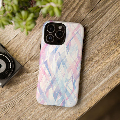 Pastel Waves Purple Pink Abstract