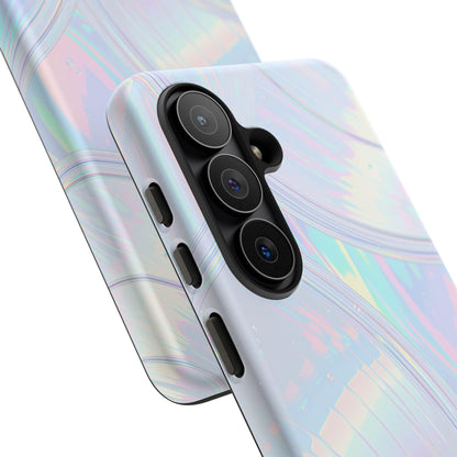 Pastel Curves Iridescent Discs