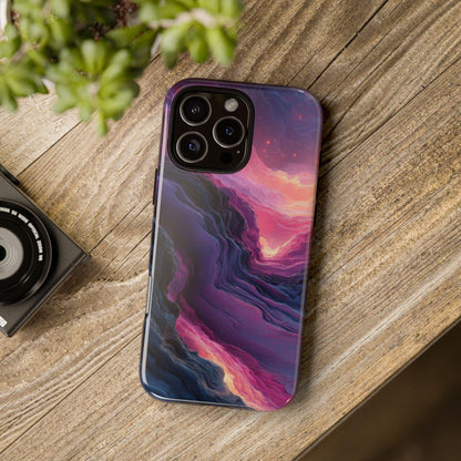 Distorted Bubblegum Wavy Line Abstract