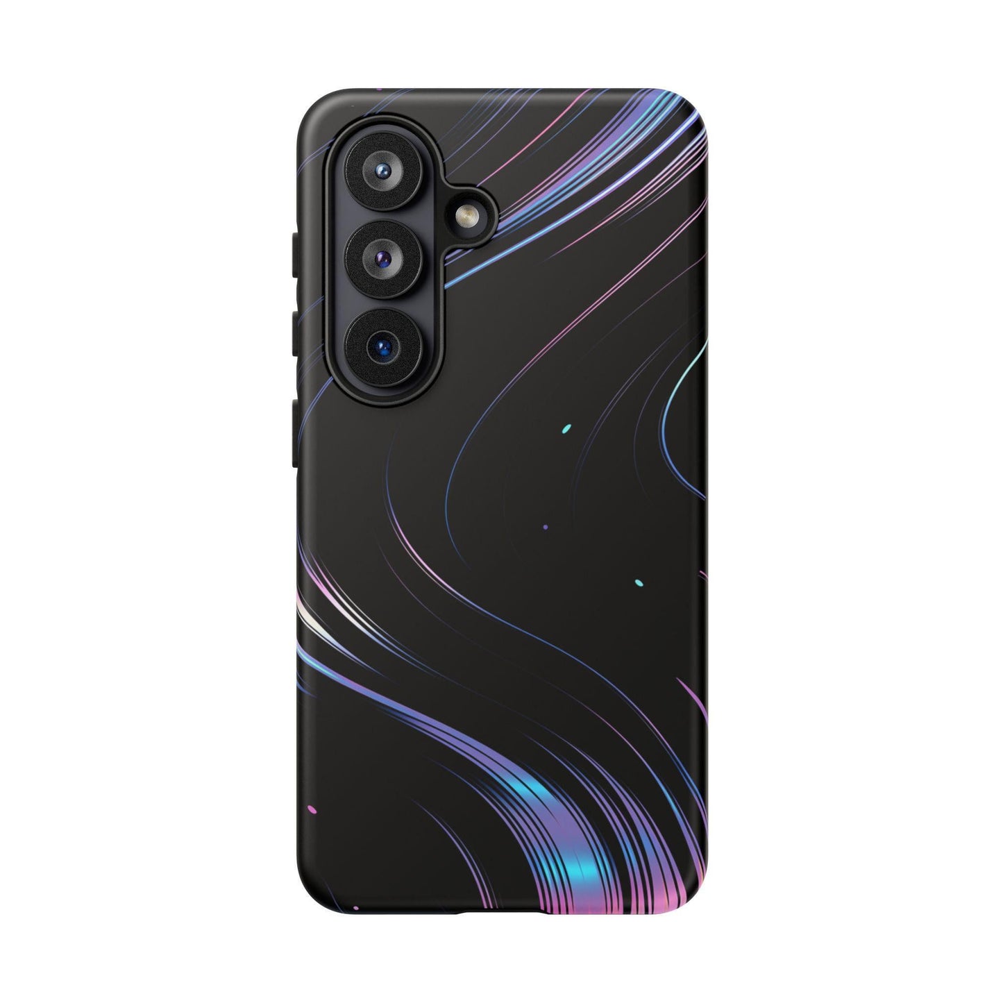 Sleek Iridescent Wave Black