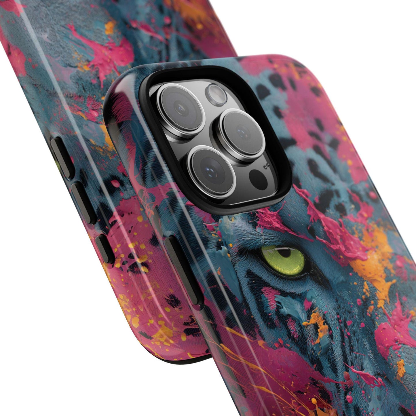Jaguar Electric Pink Teal Splash