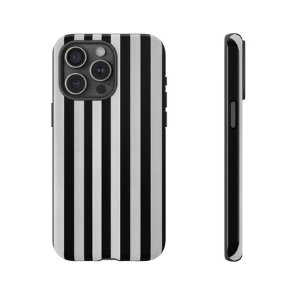 Black White Vertical Stripes