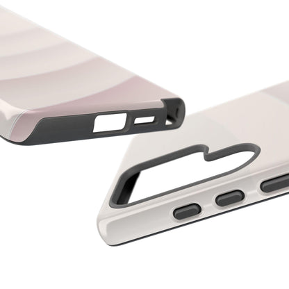 Pastel White Minimalist Curves