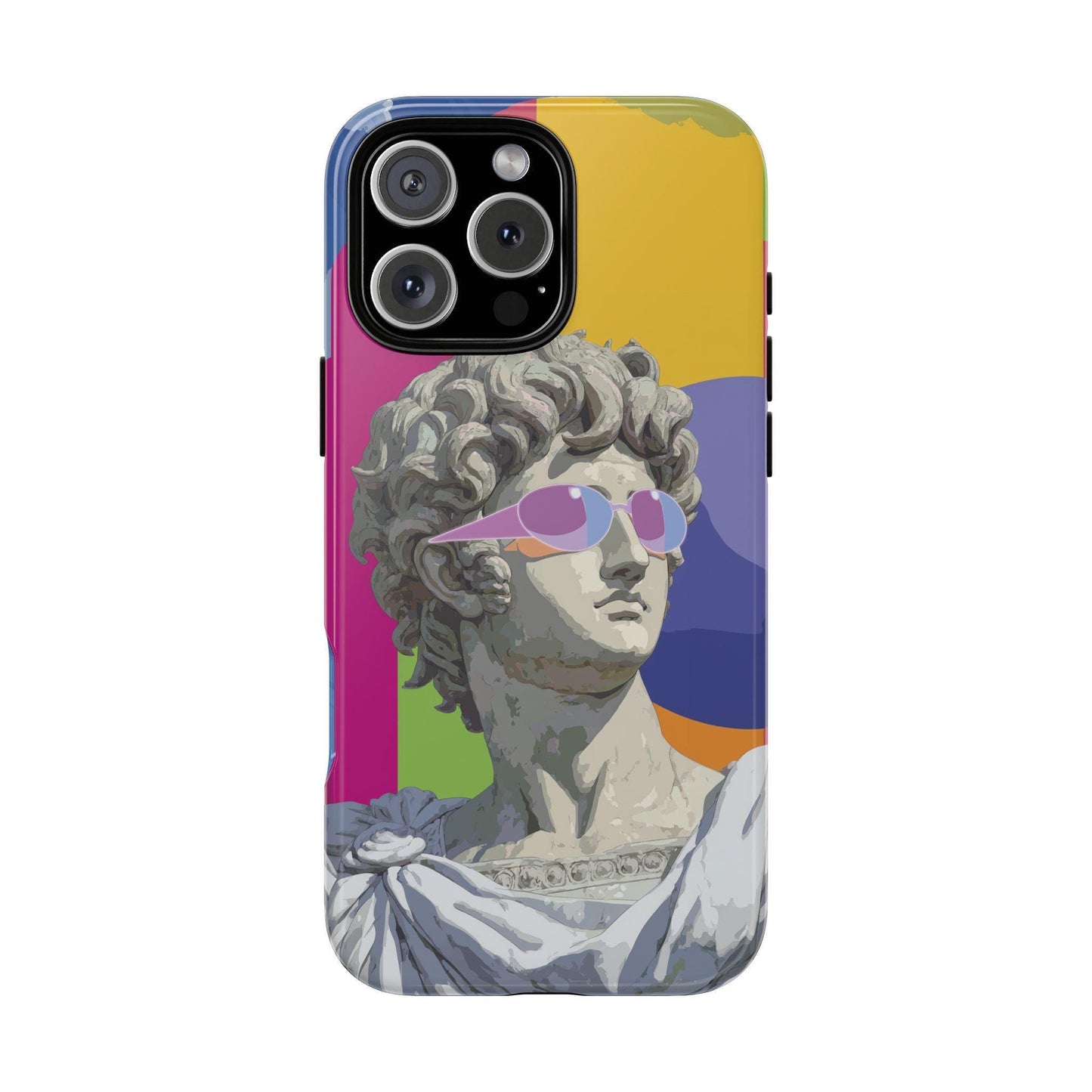 Surreal Marble Statue Neon Sunglasses
