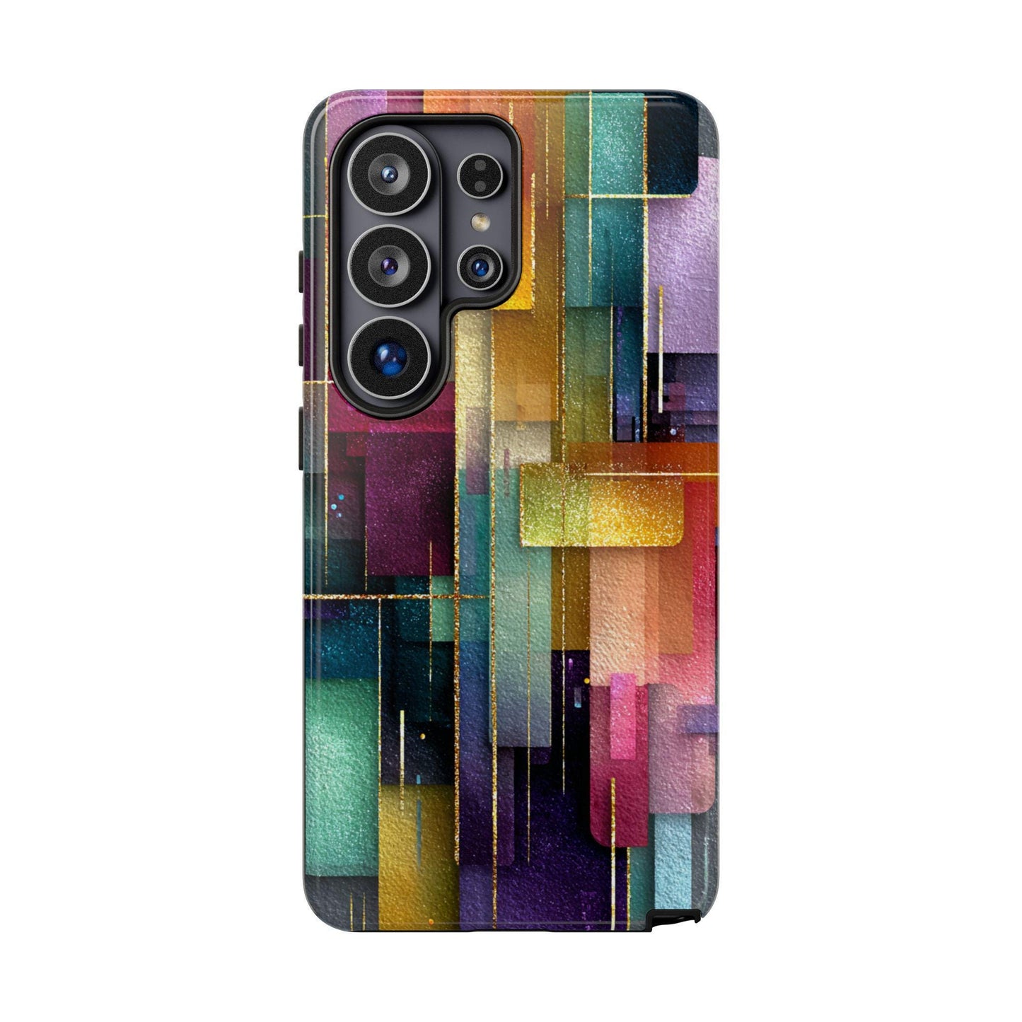 Digital Collage Jewel Brushstrokes