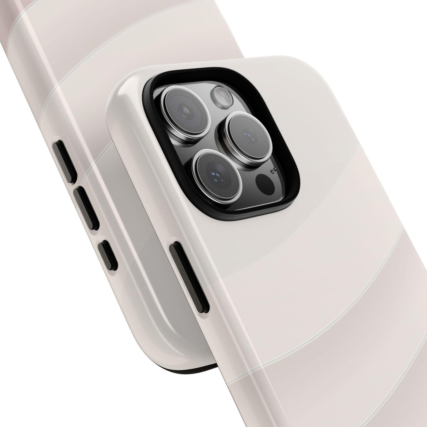 Pastel White Minimalist Curves