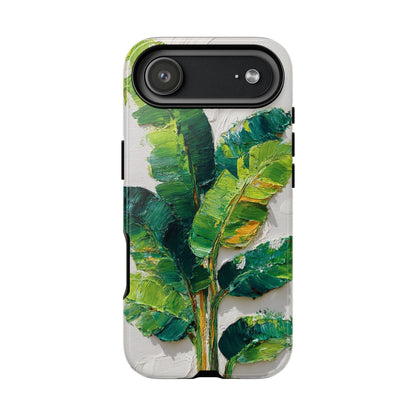 Tropical Banana Leaves Impasto Jungle