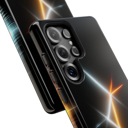 Neon Electric Light Wave Lines
