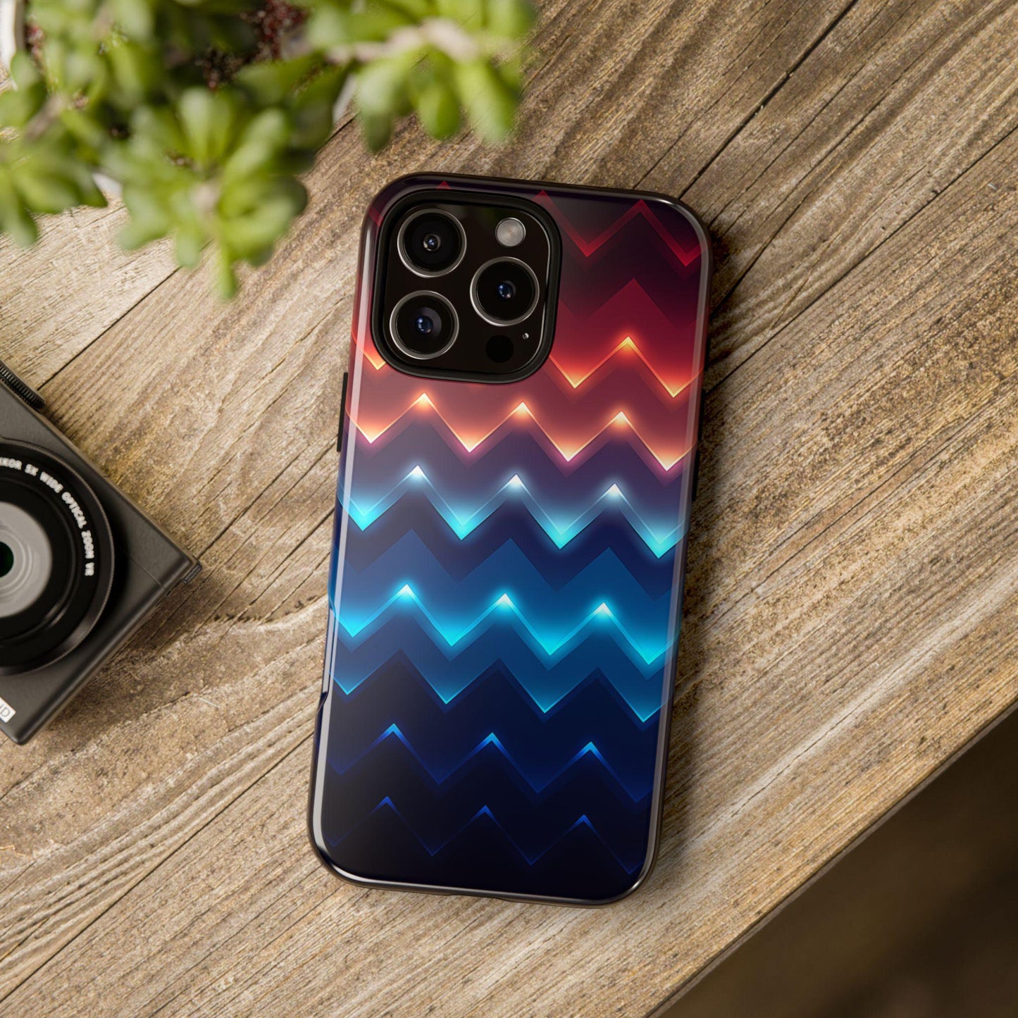 Radiant Chevron Red Blue Zig Zag