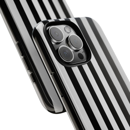 Black White Vertical Stripes