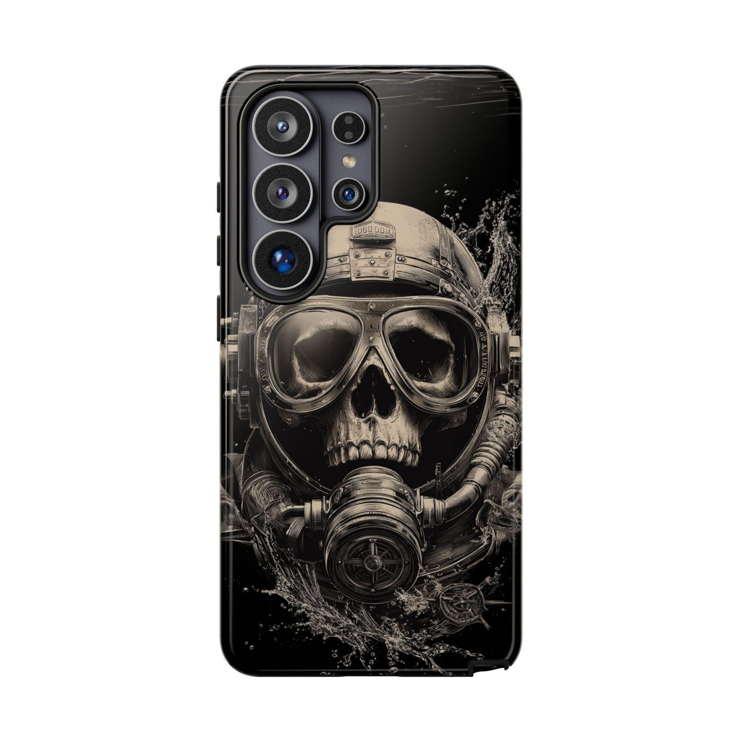 Abyss Diver Skull Dark Underwater