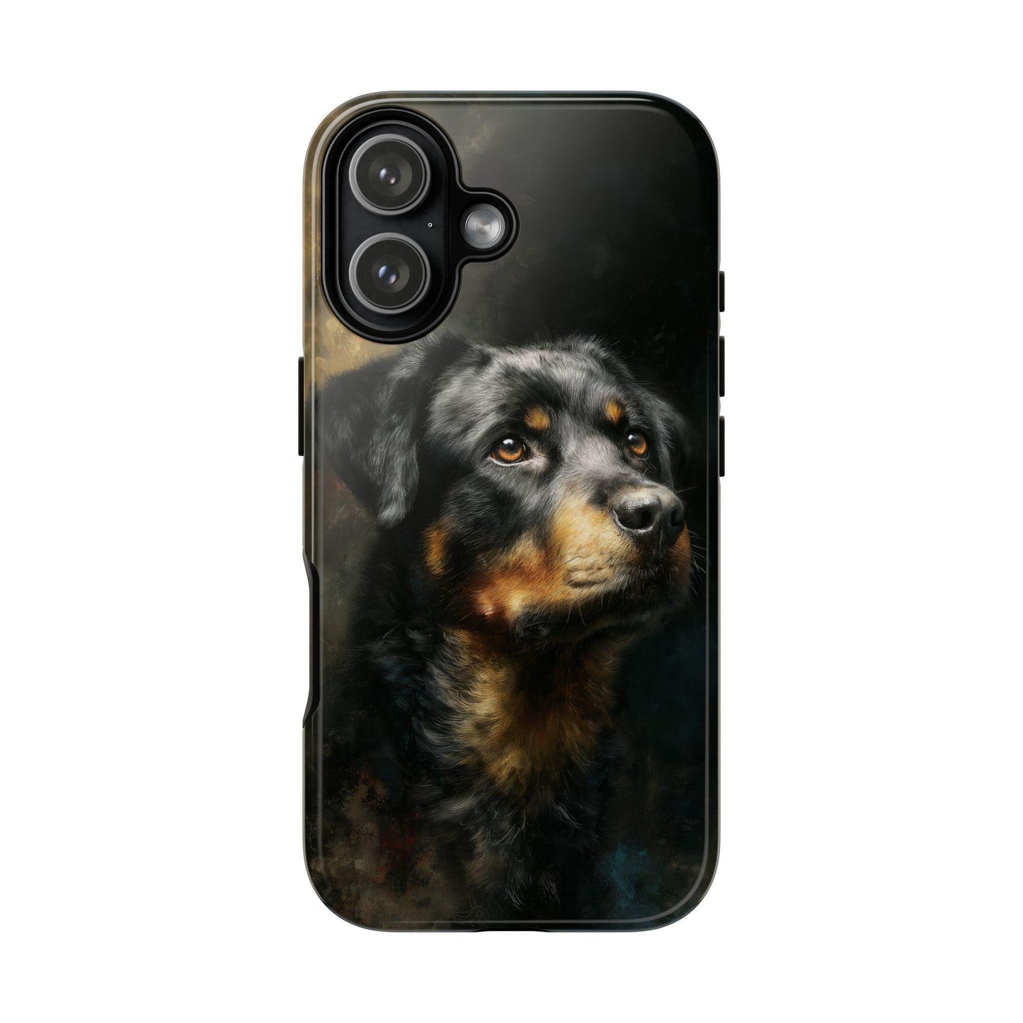 Rottweiler Dog Brush Strokes Painting