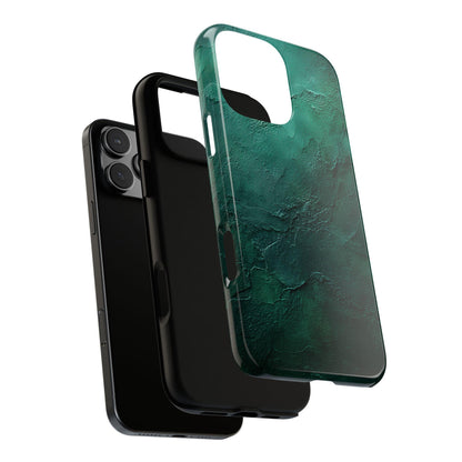 a phone case with a design of a shark swimming in the ocean. The case is described as "Tough Case" and "Dual-layer Impact Resistant Protection", indicating that it has multiple layers of protection to withstand impact. The case also has a raised camera and screen protection, as well as a shockproof TPU liner and UV-protected premium print.