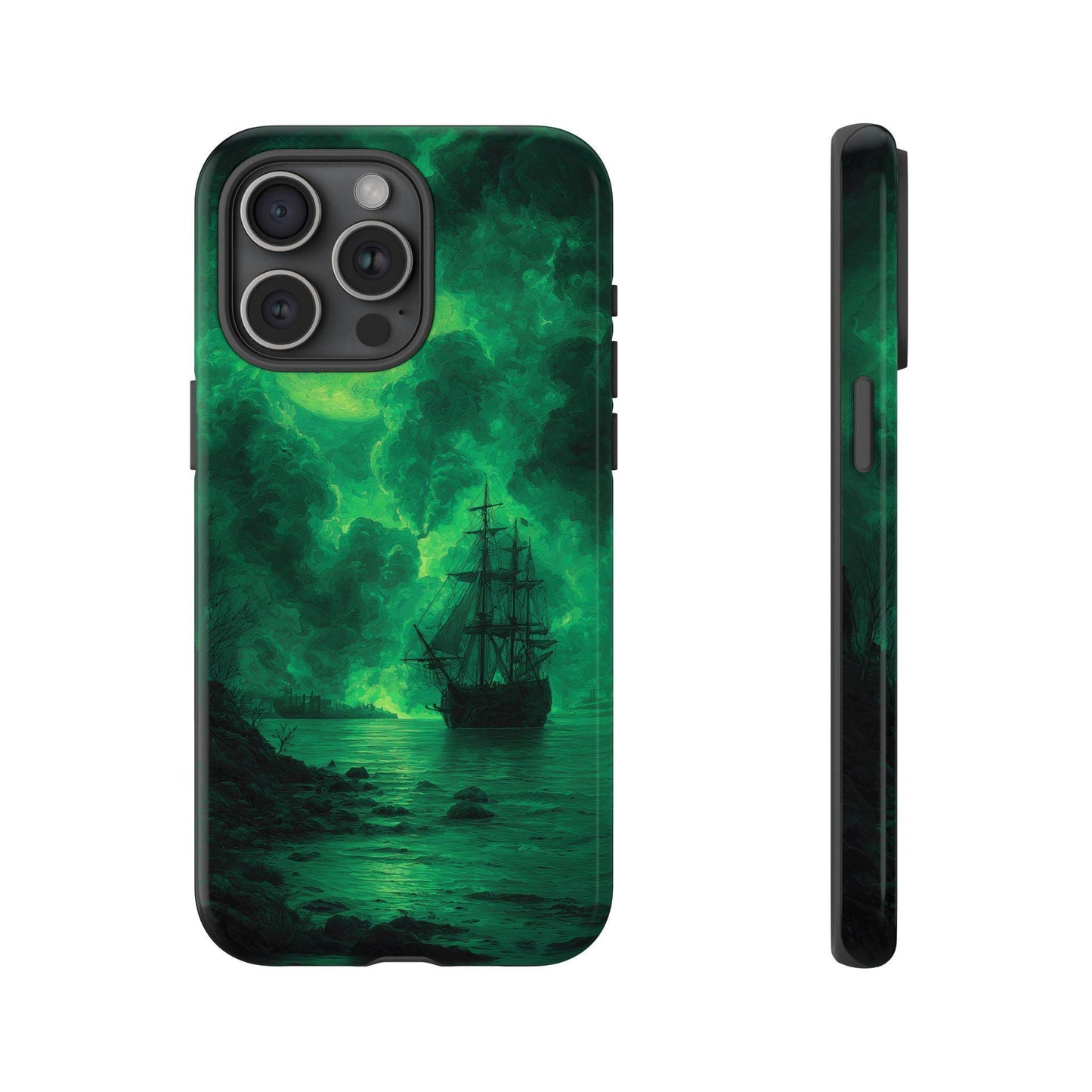 Ghost Pirate Ship Green Atmosphere