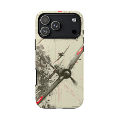 World War 2 Dogfight Plane Abstract