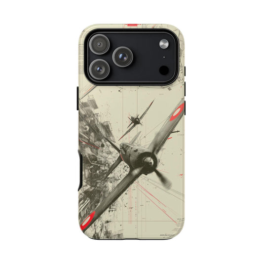 World War 2 Dogfight Plane Abstract