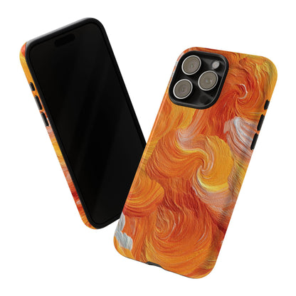 Solar Citrus Swirl Flames
