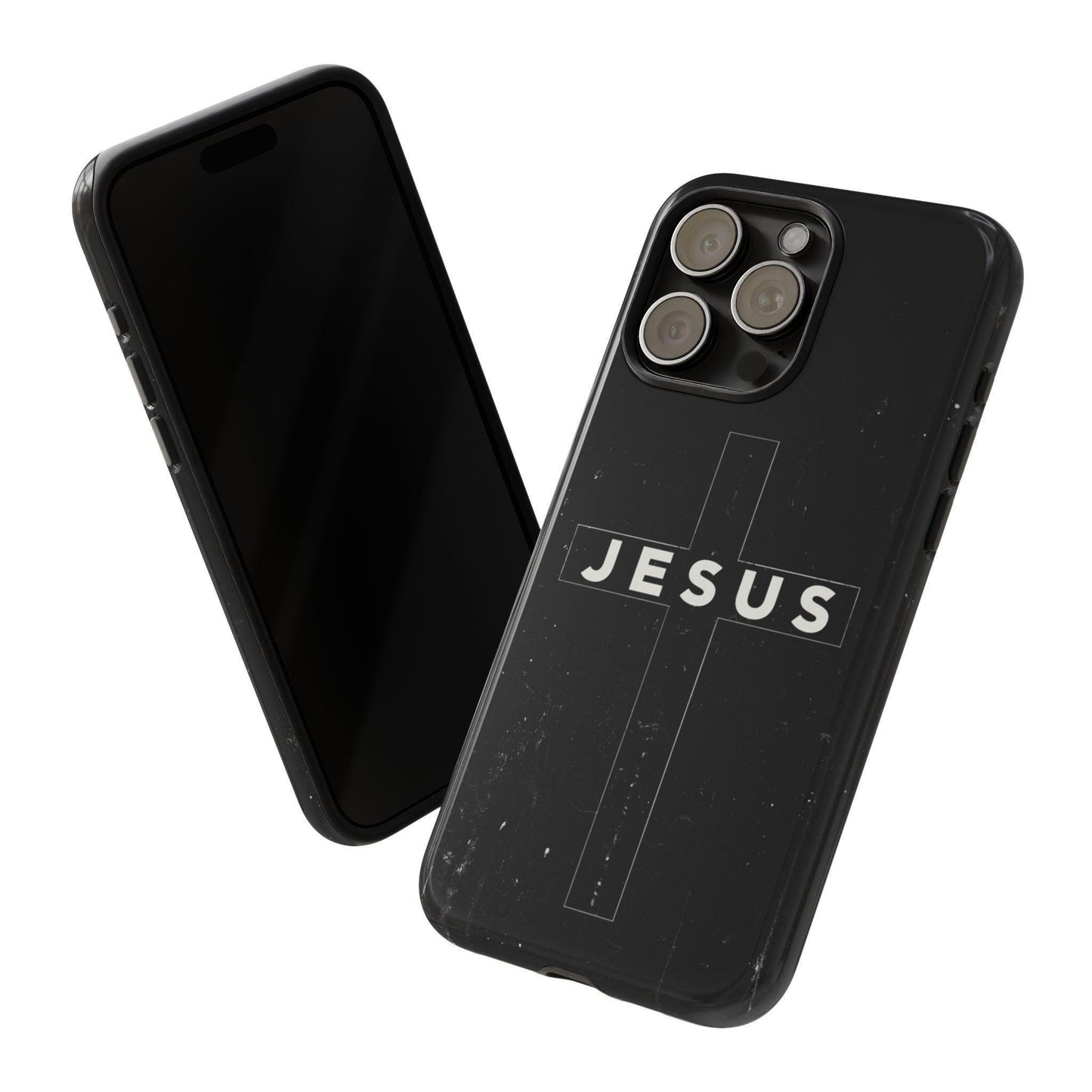 Jesus Cross Minimalist Black