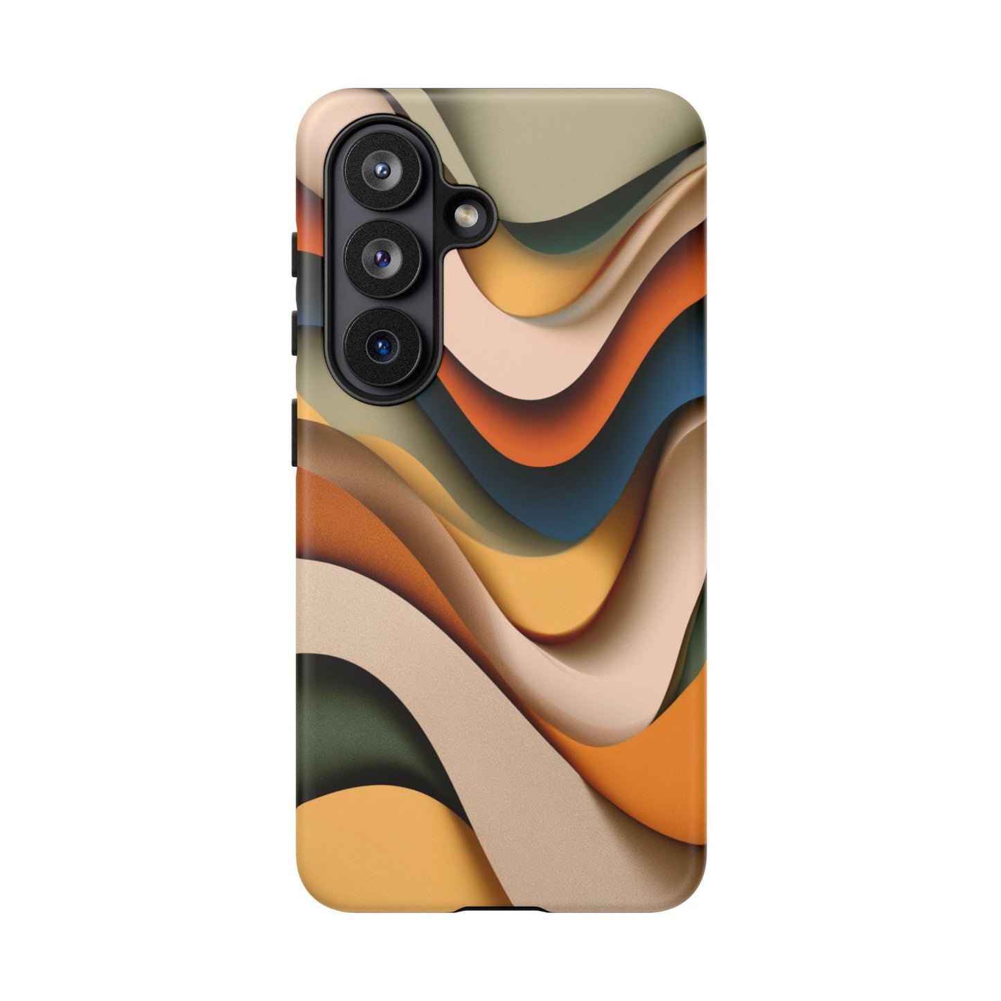 Earth Tones Layer Waves Pattern