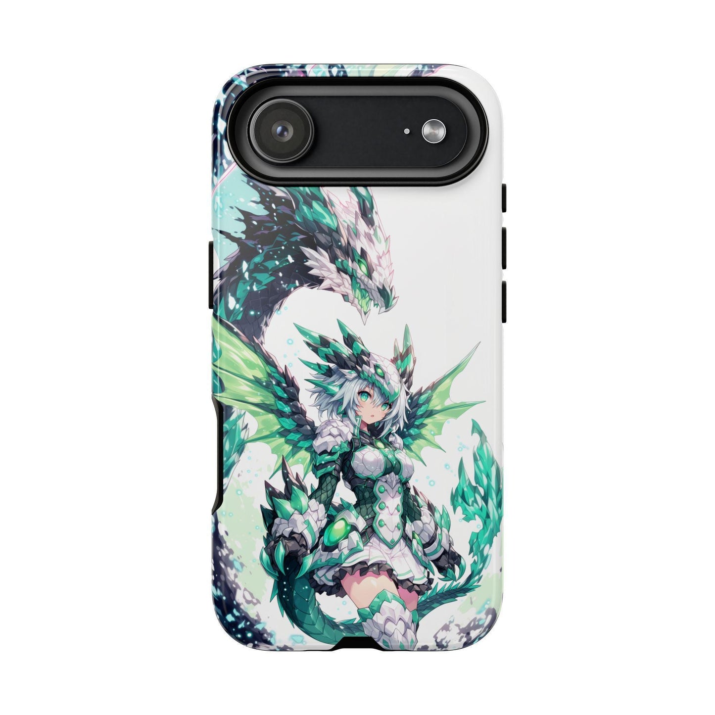 Dragon Armored Anime Girl Emerald Green