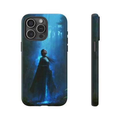 Elegant Knightess Blue Magical Aura